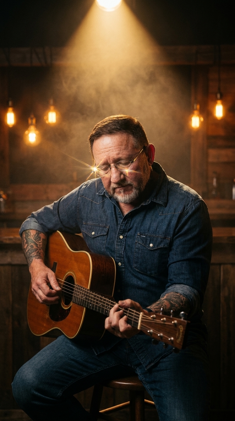 Steve Teets playing guitar